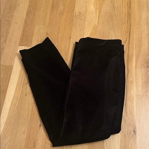 Ann Taylor Velvet Black Pants Pockets Piping Size 4P - Picture 11 of 13